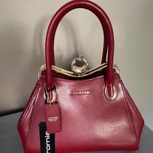 Cromia Red Satchel Handbag
